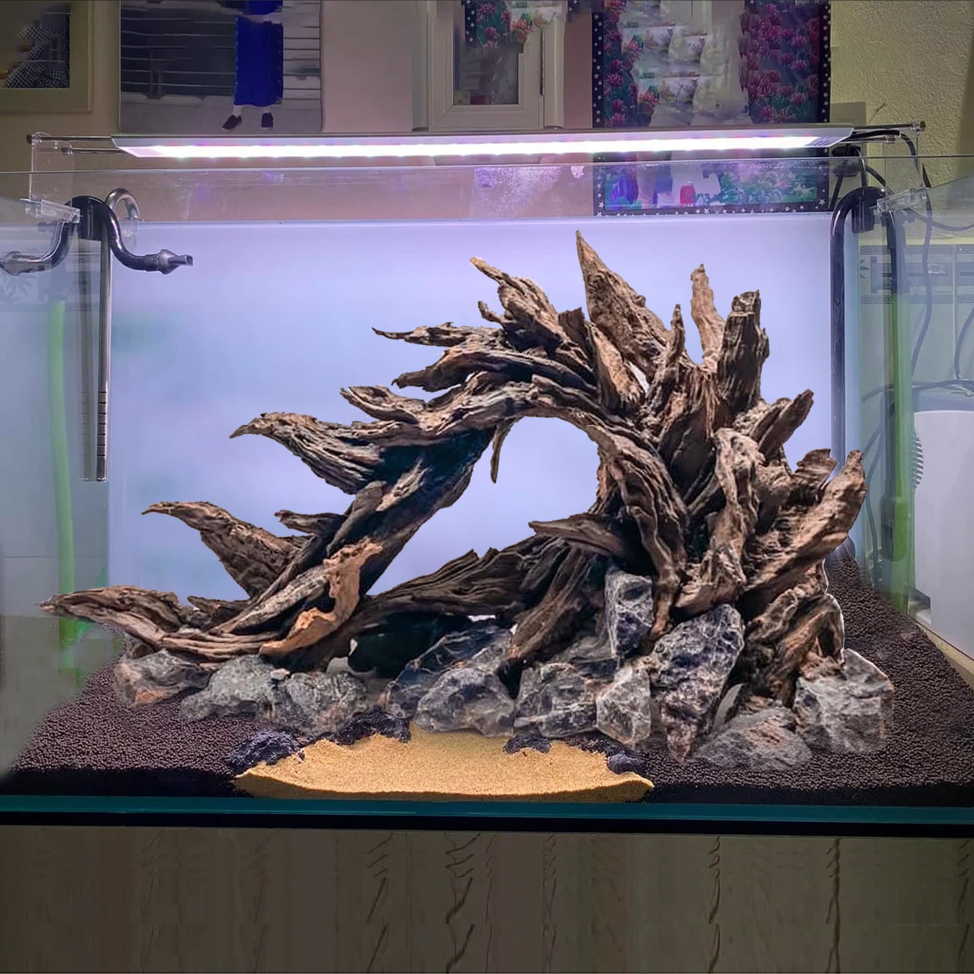 Soubassement aquarium effet 3D