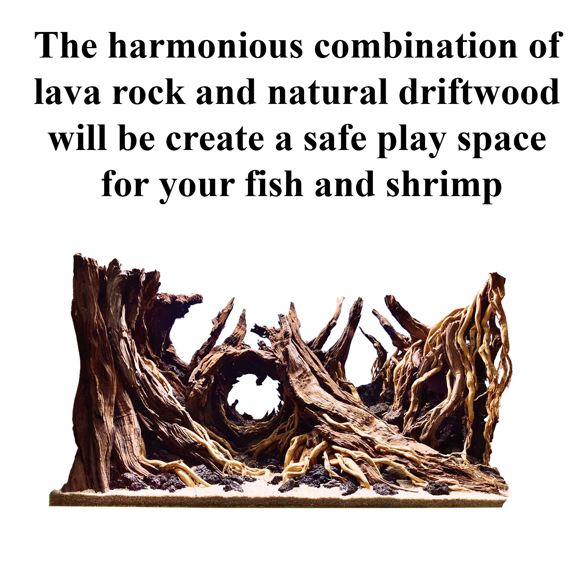 Large Bonsai Driftwood Aquascape Driftwood and Lava Rock for Etsy