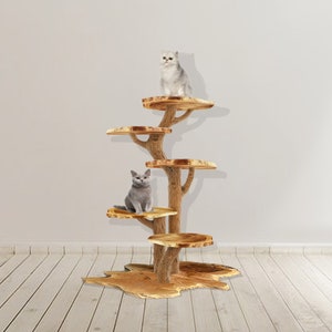 Escalera de cuerda de Sisal para gatos, poste rascador de escalón, muebles  para mascotas, juguetes para gatitos, torre de árbol, varios tamaños