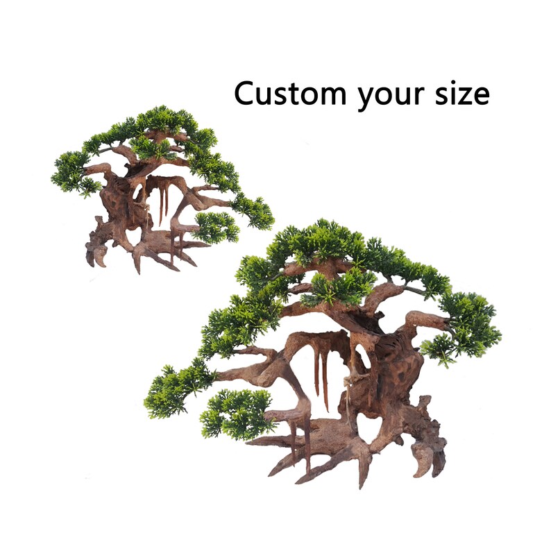 Fake Plants Bonsai Tree for Coffee Table Aquarium Plants for Etsy