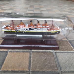 Titanic Ship in a Bottle: Miniature Handmade Indonesian Craft