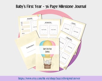 First Year Journal - Etsy