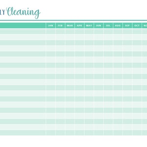 Cleaning Tracker Printable Cleaning Planner 37 pages | Etsy