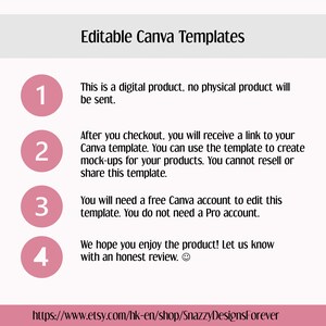 Canva Greeting Card Mockup Bundle | Horizontal Card Mock-up | 5x7 Landscape Card Mock ups | Boho Greeting Card Mockup | Canva Mockup image 2