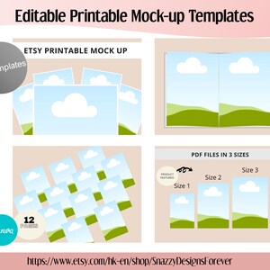 Etsy Listings Mockup Template Printable Planner Journal Mock - Etsy UK