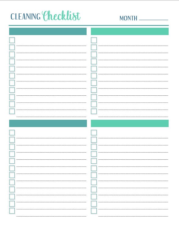 Cleaning Tracker Printable Cleaning Planner 37 pages | Etsy