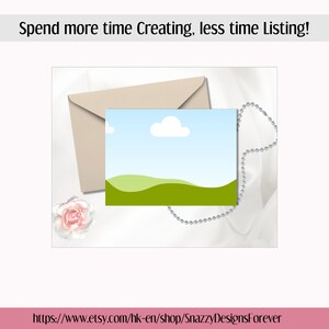 Canva Greeting Card Mockup Bundle | Horizontal Card Mock-up | 5x7 Landscape Card Mock ups | Boho Greeting Card Mockup | Canva Mockup image 9