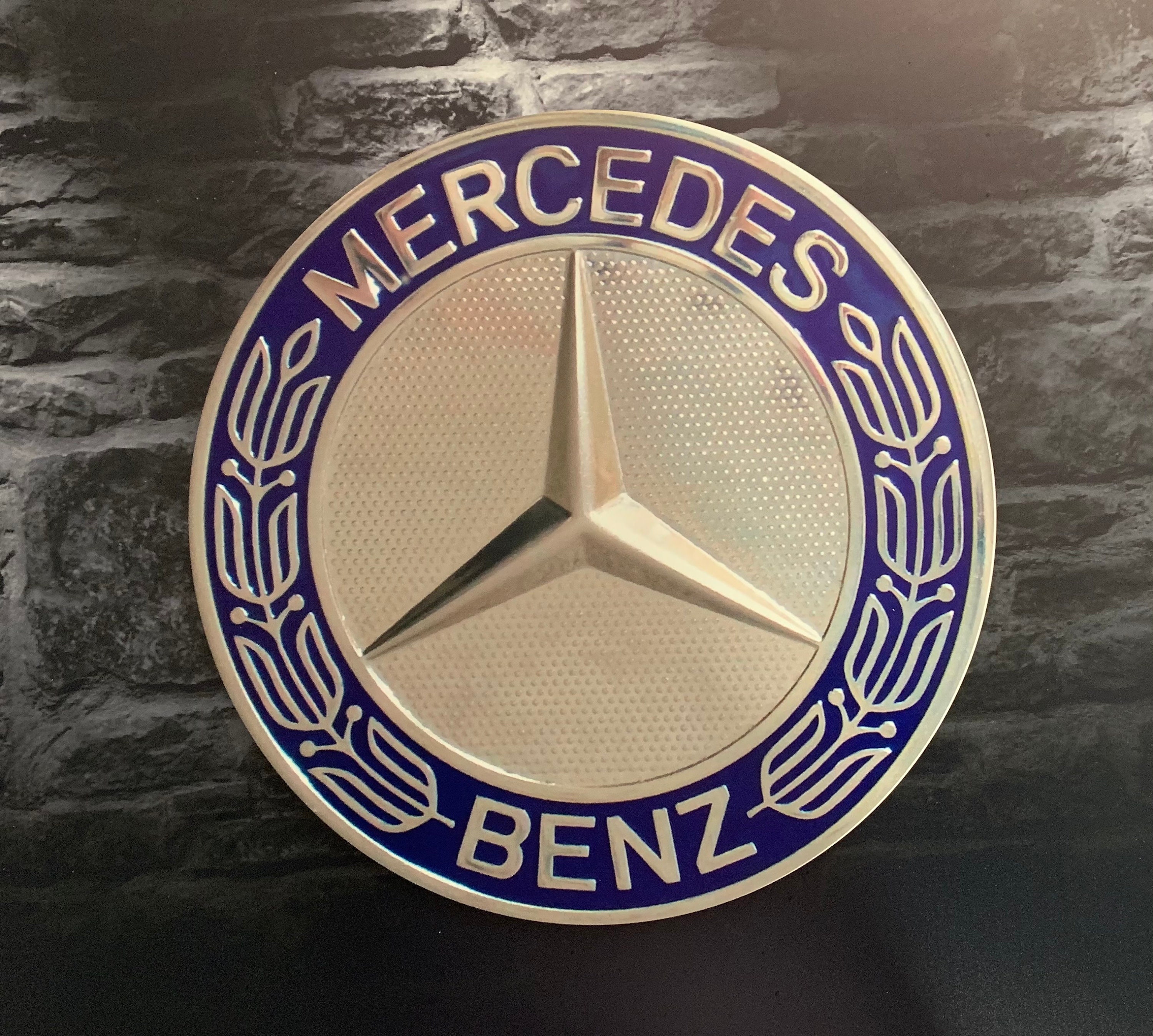 Enseigne Plaque Décorative Mercedes Benz | Diamètre 40cm