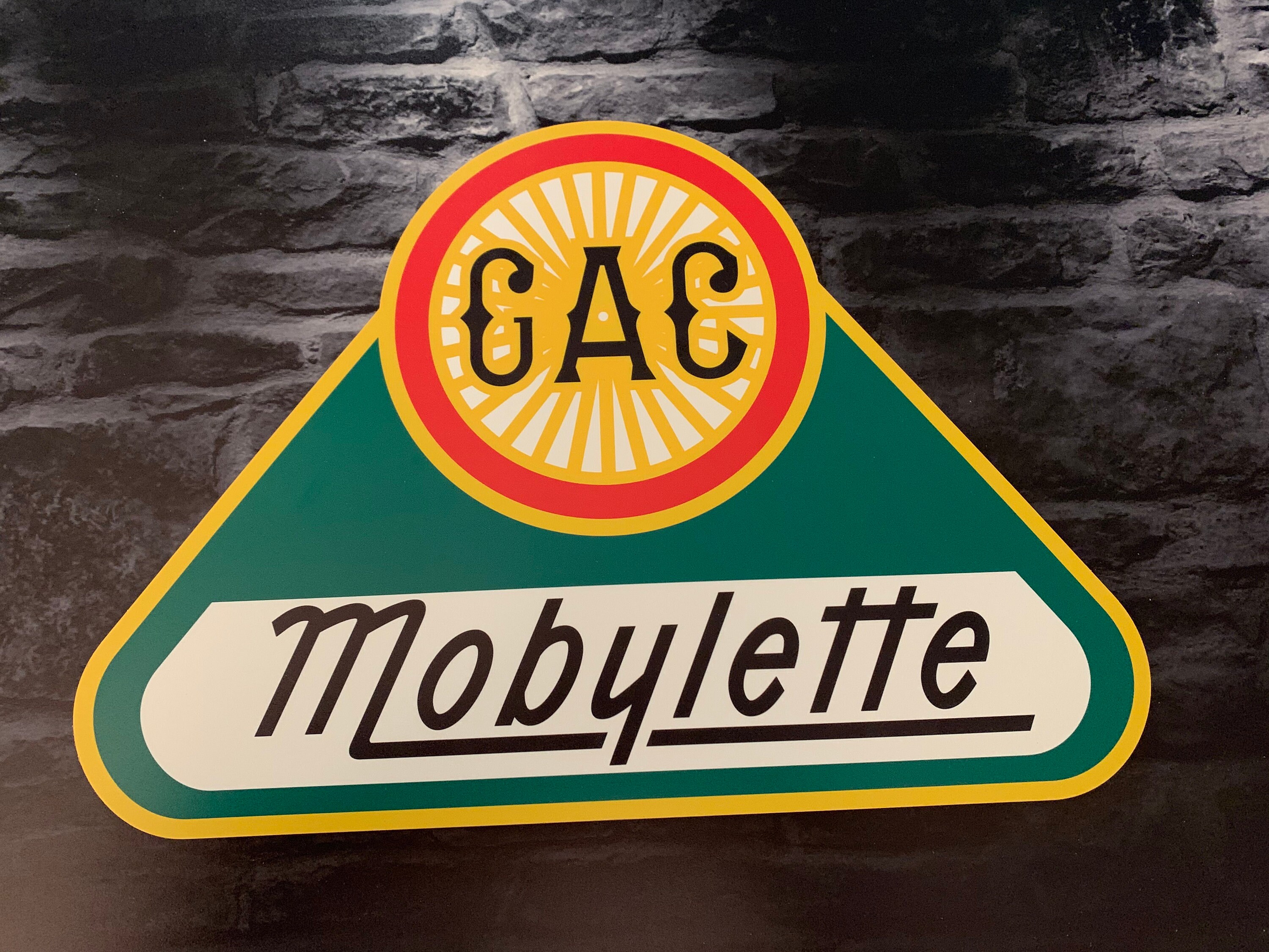 Enseigne Plaque Décorative Gac Mobylette | 50 cm X 30 cm