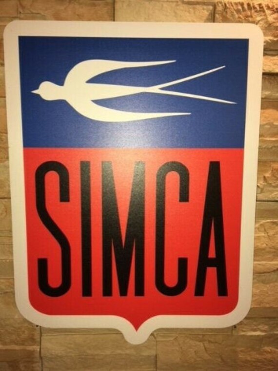 Enseigne Plaque Décorative Automobile Simca