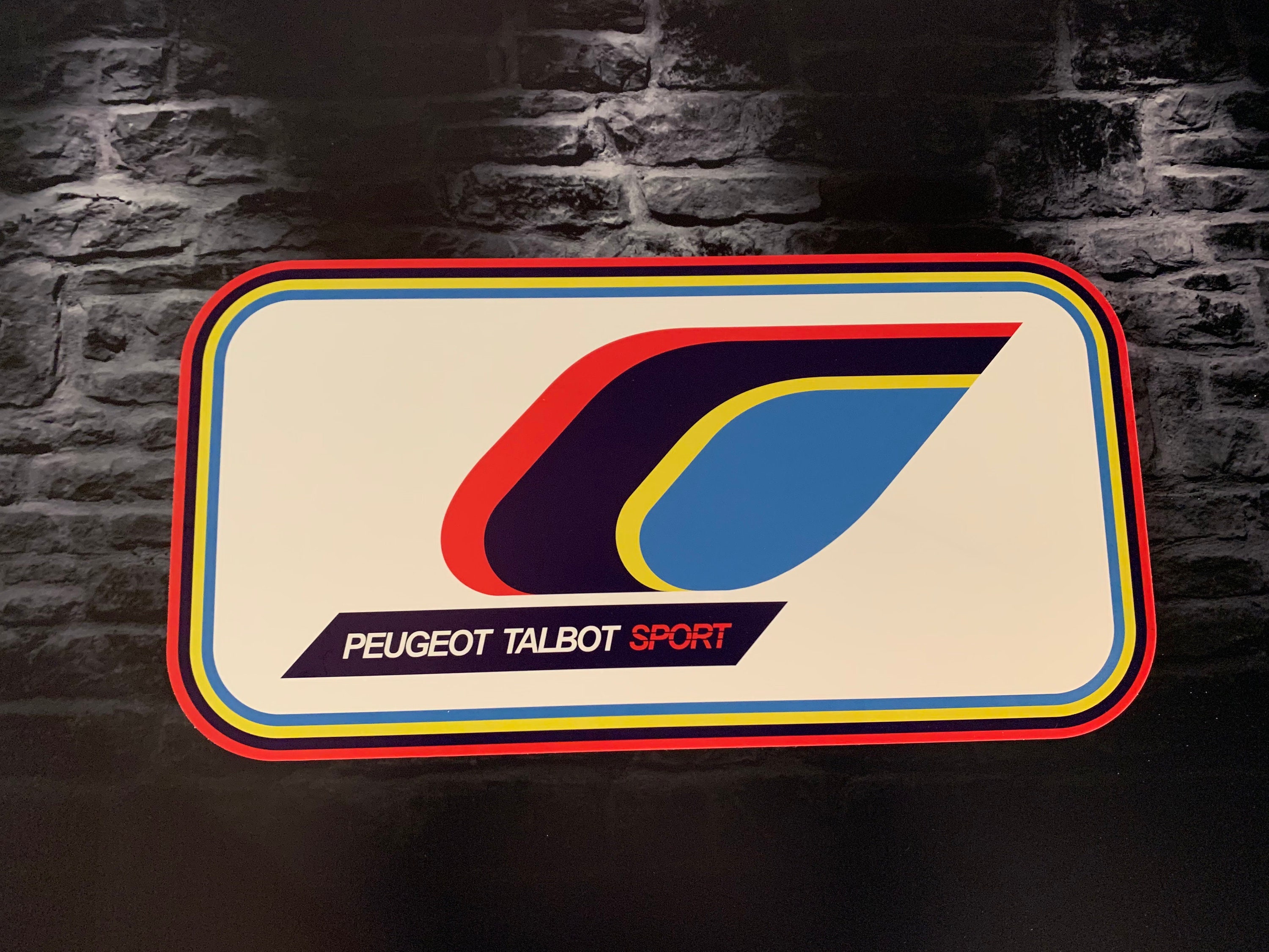 Enseigne Plaque Décorative Peugeot Talbot Sport
