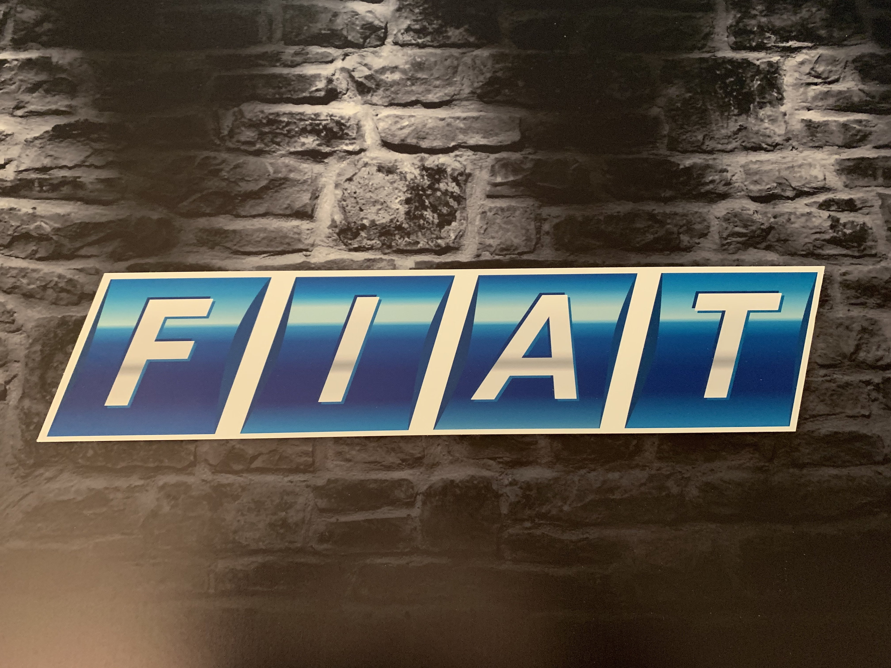 Enseigne Plaque Décorative Auto Fiat Année 1972/2003