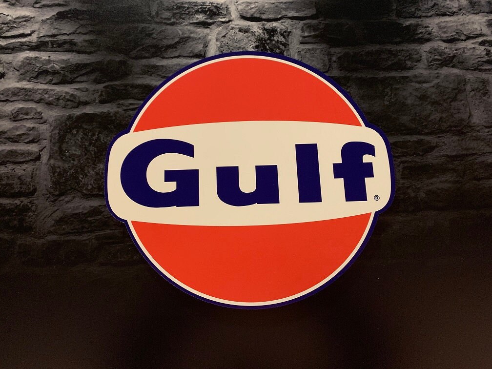 Enseigne Plaque Décorative Gulf | 45 cm X 41 cm