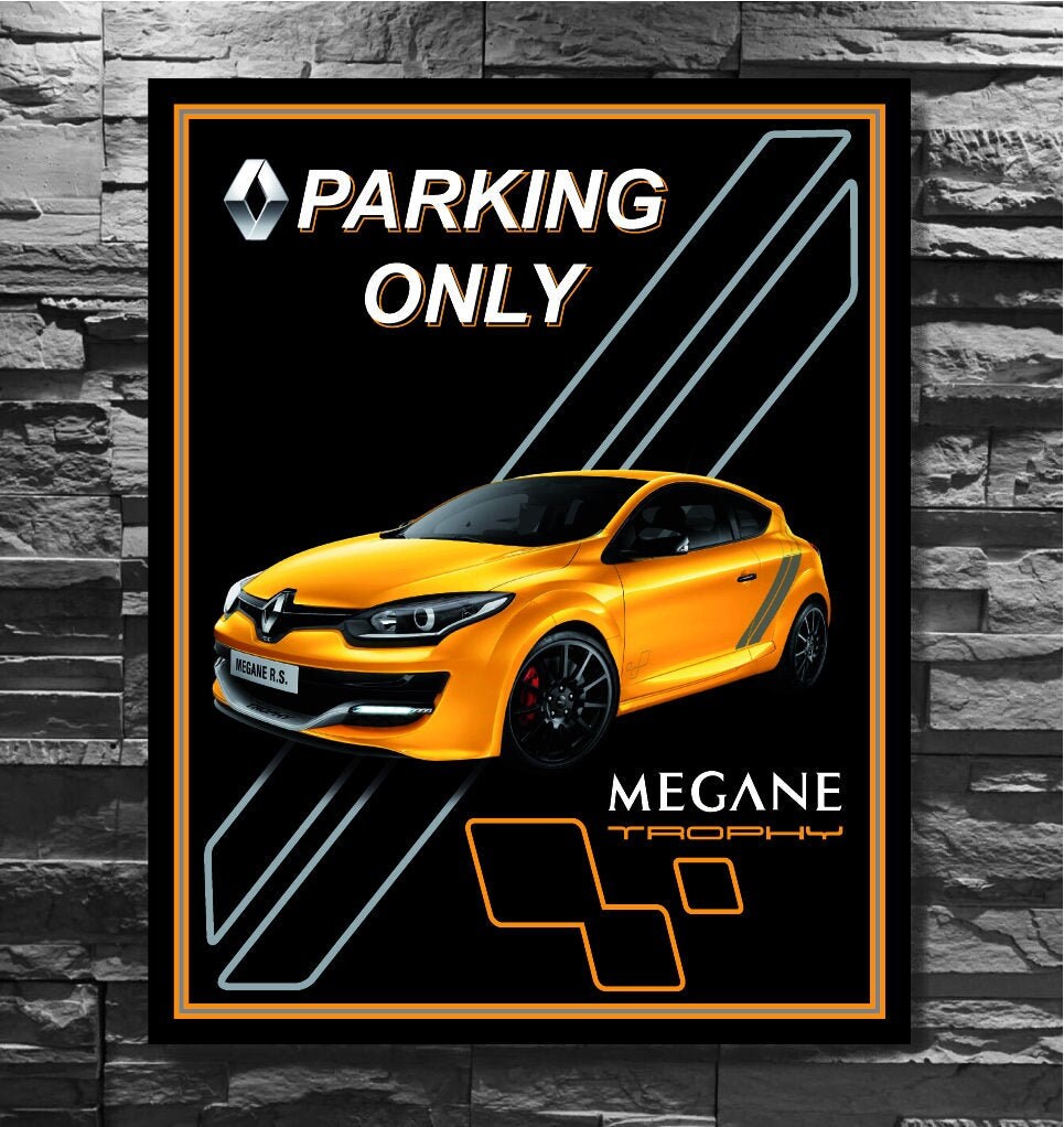 Tableau Parking Only Renault Ménage Rs Trophy R