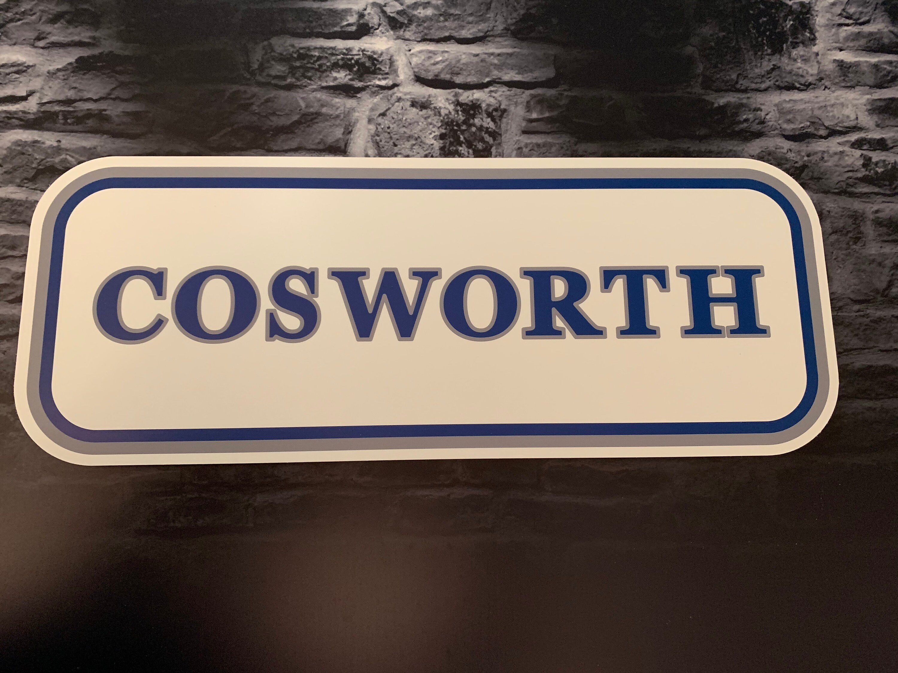 Enseigne Plaque Décorative Auto Cosworth | 70 cm X 27 cm