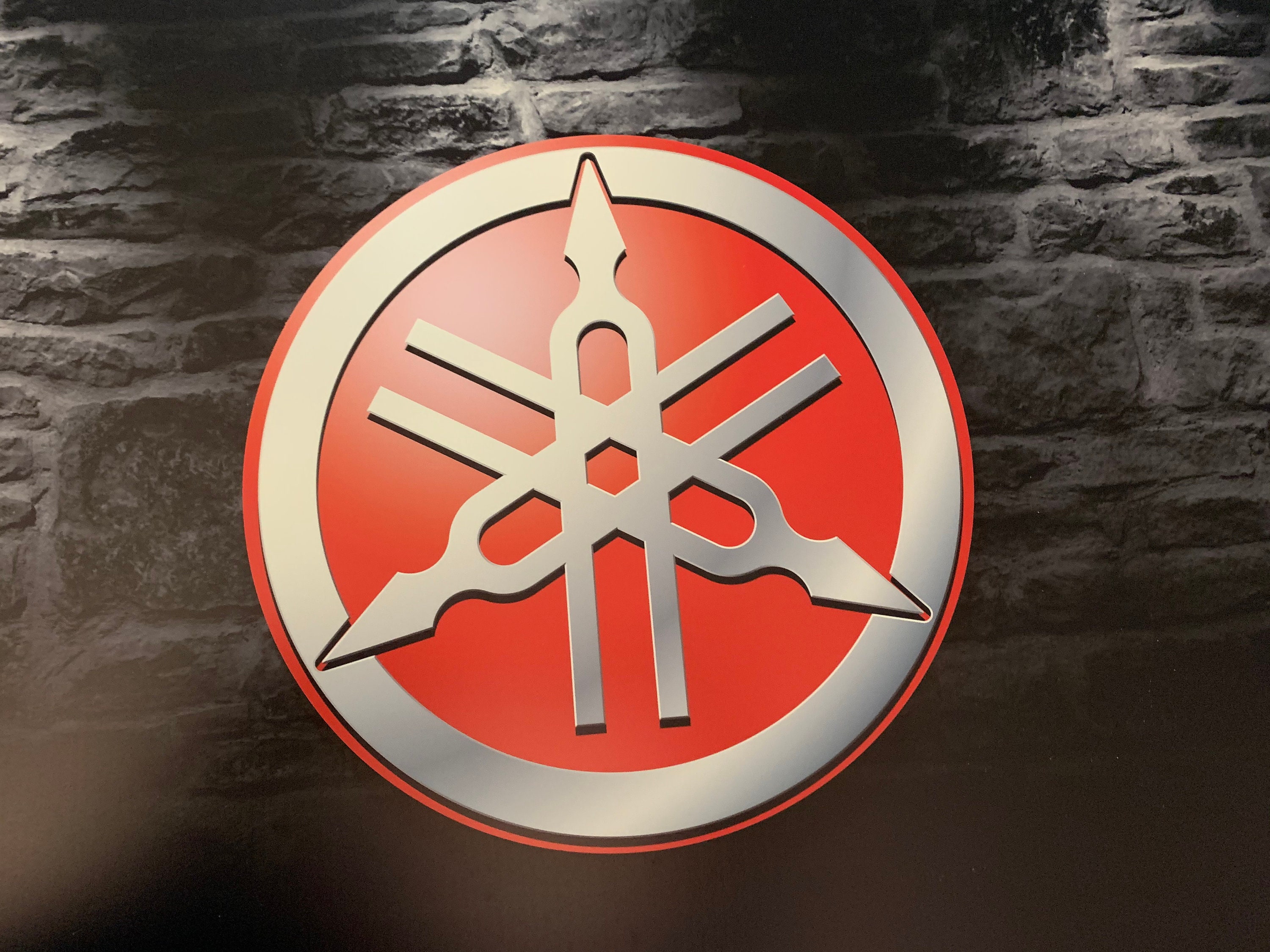 Enseigne Plaque Décorative Moto Yamaha