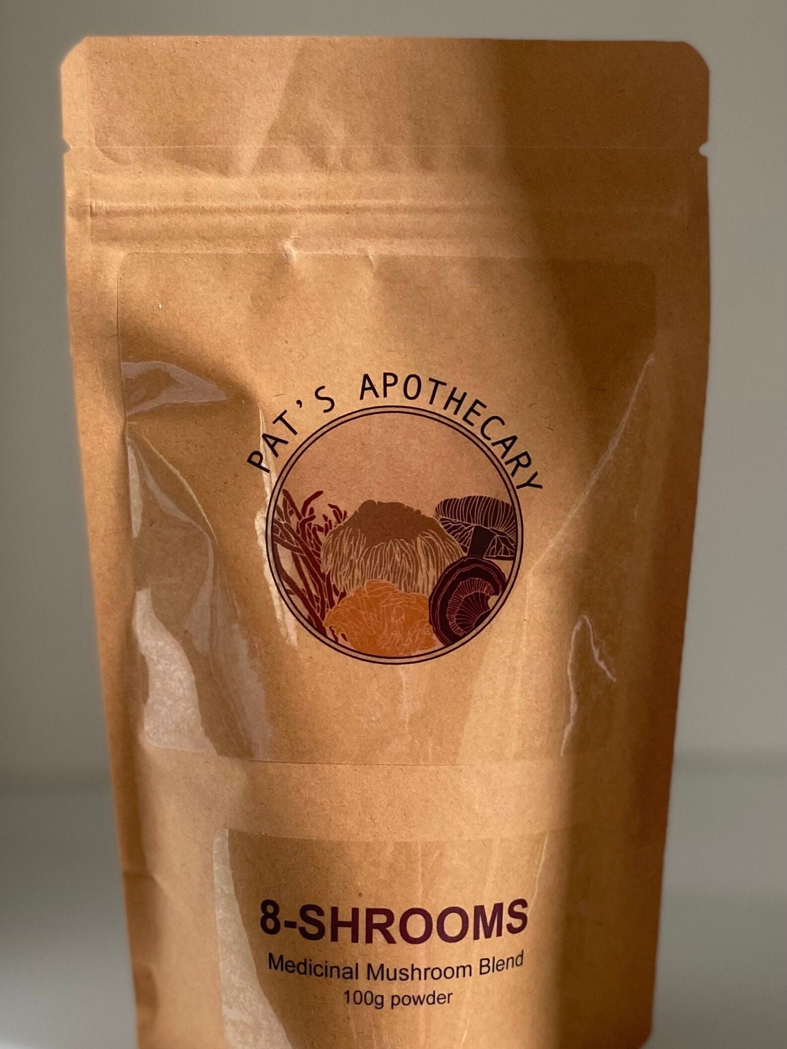 8 Shrooms Medicinal Mushroom Powder Blend Etsy Australia