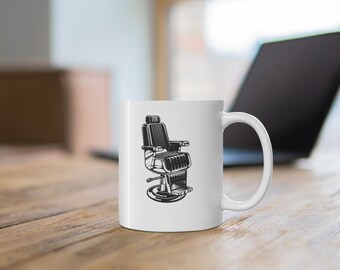 Barber Chair Ceramic Mug 11oz