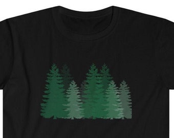 Pine Tree T Shirt | Pine trees T Shirt | Tree Shirt | Graphic T-Shirt | Nature shirt | Hiking Tee