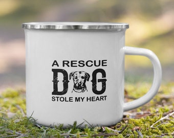 Rescue Dog Lovers Campfire, Camping, and Hiking Coffee Mug