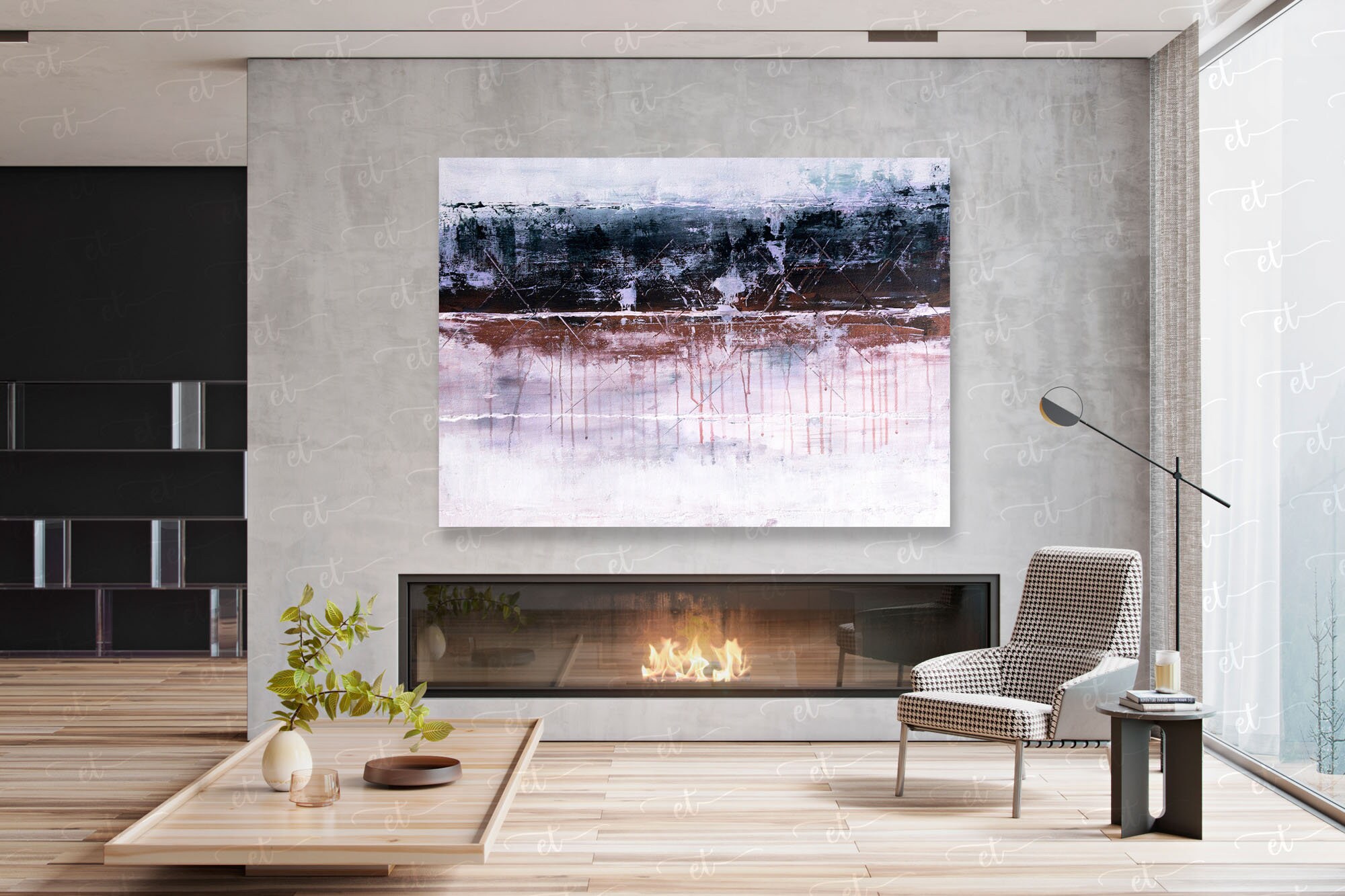 Moderne Acryl-Malerei Home-Wand-Kunst Original Ölgemälde | Etsy