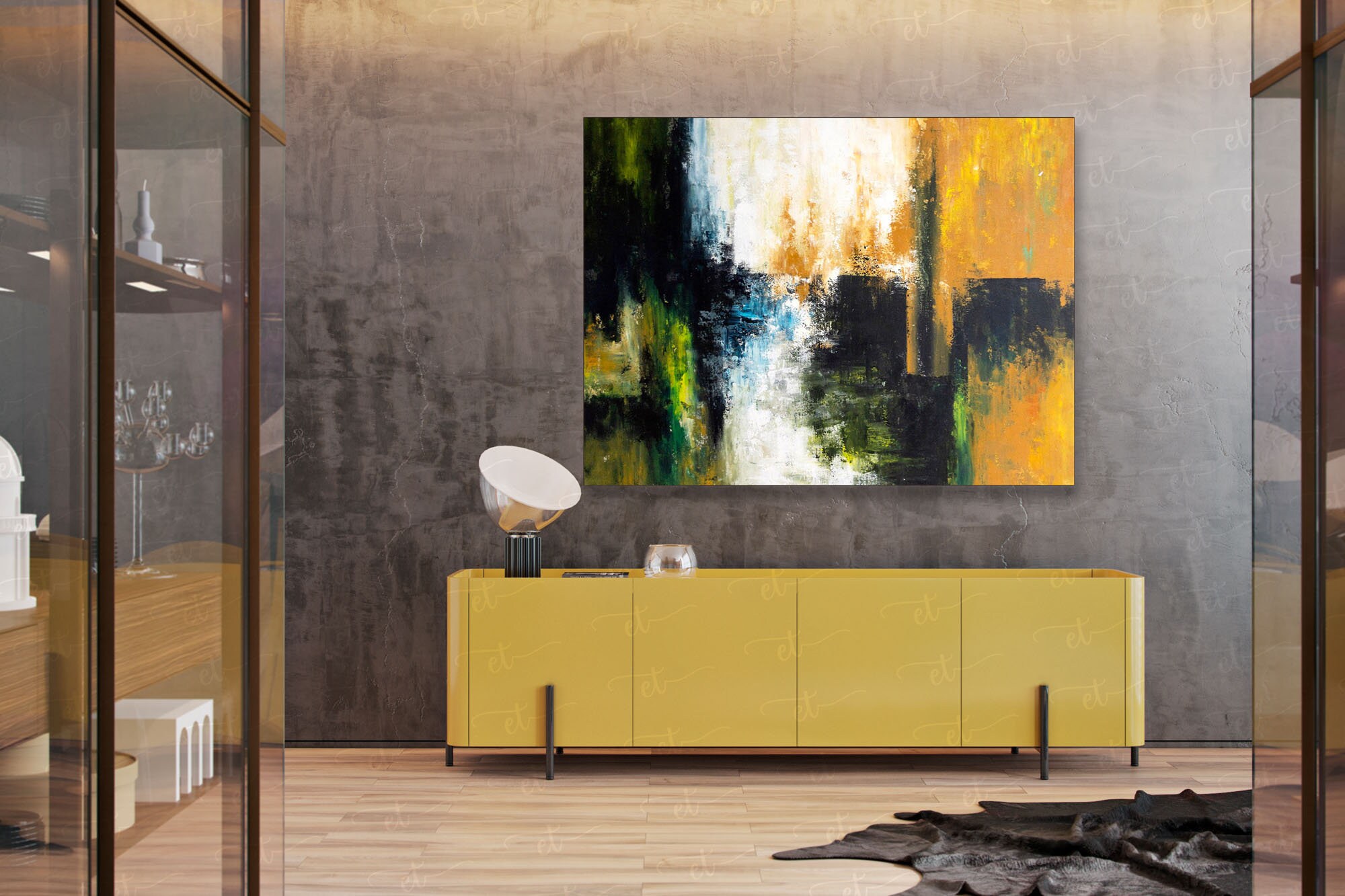 Moderne abstrakte Malerei Home Decor Wandkunst Gemälde auf | Etsy