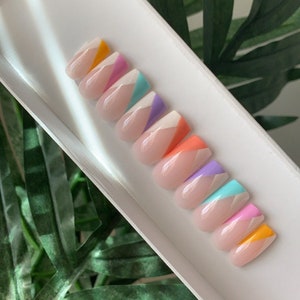 Pastel French Tip | Spring Time French
