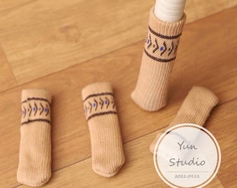 Shoes/Socks for Table/Chair (Set of 4) - Cute furniture glides and floor protectors, chair socks