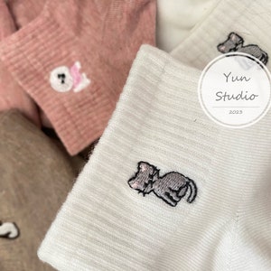 One size socks for women cat lover (set of 2) - summer sock - cute cat paw cute gift for her house socks