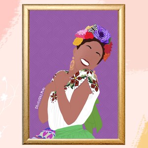 Printable Art, Folclorico, Ballet Folklorico, Mexican art, Latin art, instant download, digital print