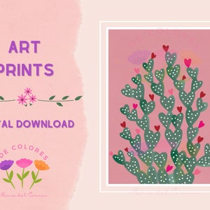 Nopalitos, PRINTABLE ART, Folklorico, Mexican art, Latin art, instant download, digital print