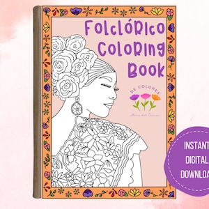 Digital Mexican Folclórico Coloring Book