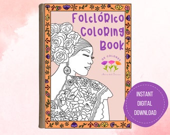 Digital Mexican Folclórico Coloring Book