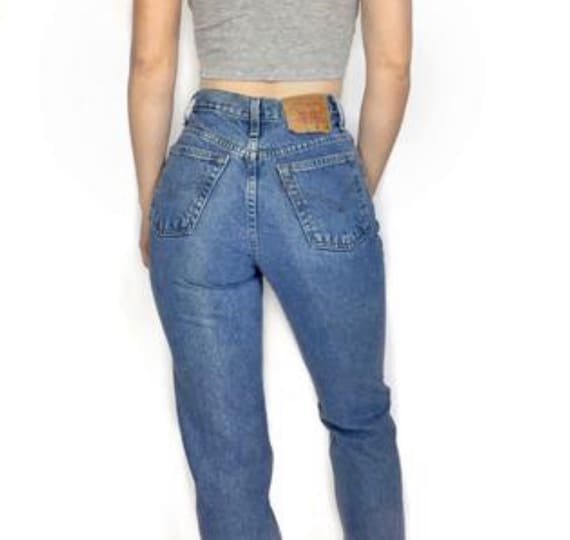 Vintage Levi 512 Jeans Size 26 27 High Waisted Slim Fit - Etsy