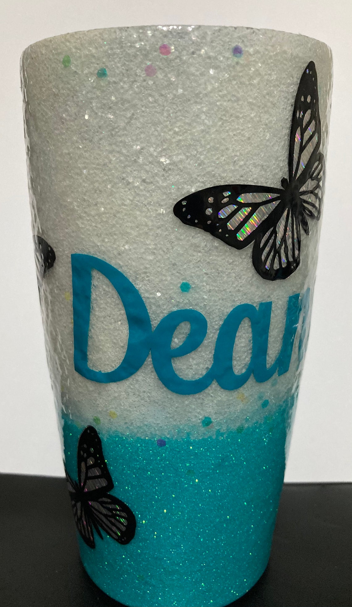 20oz Personalized Butterfly Tumbler Etsy