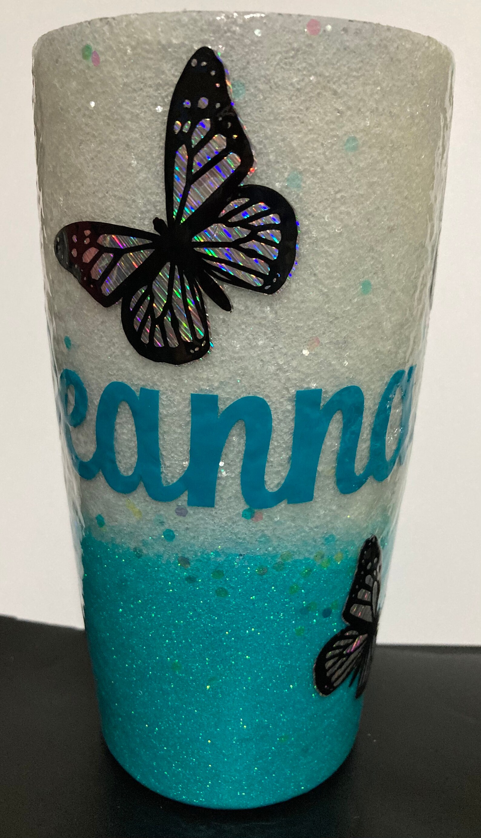 20oz Personalized Butterfly Tumbler Etsy