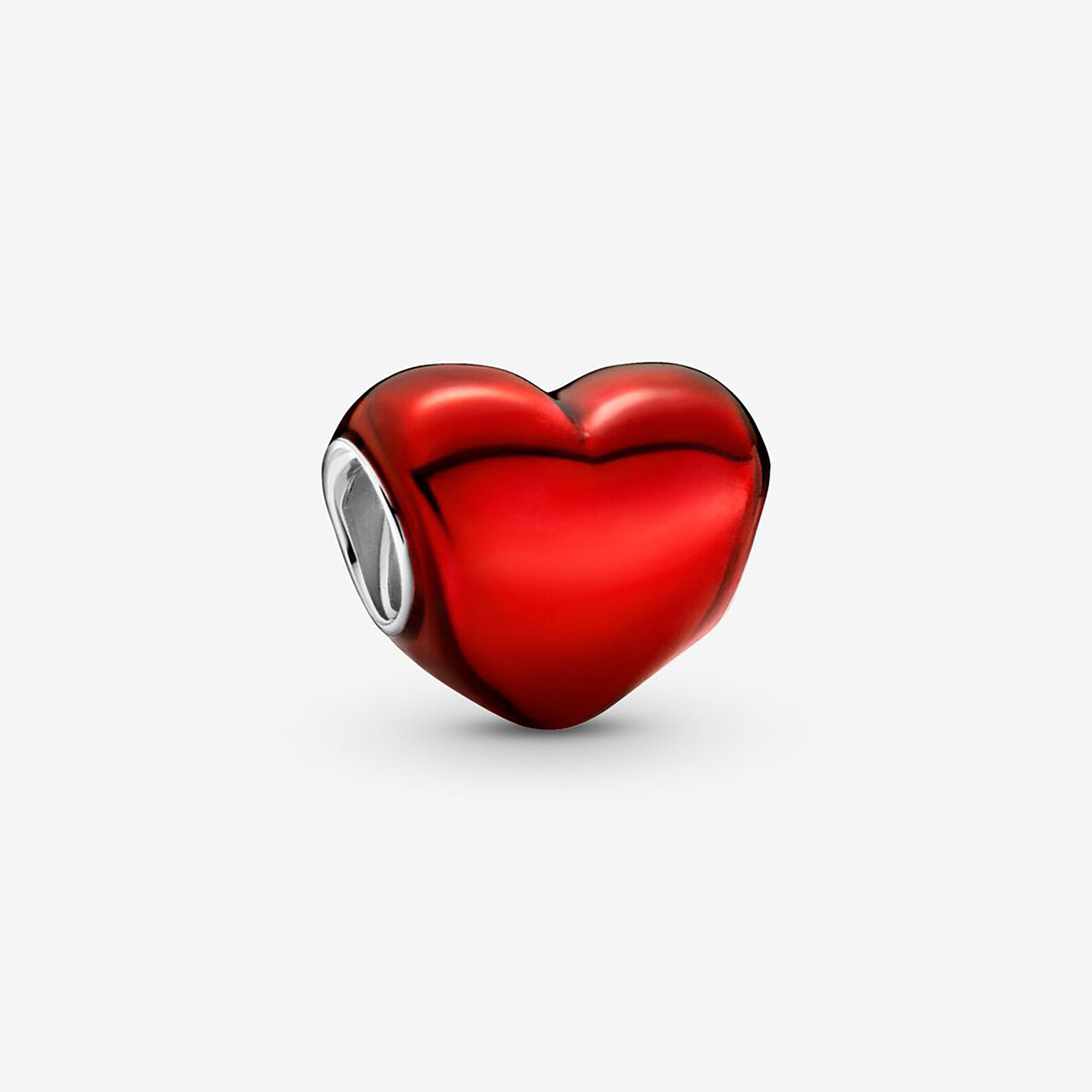 Charms for pandora braceletMetallic Red Heart Charmpandora Etsy