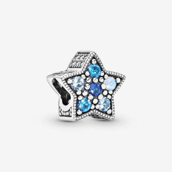 Charms for pandora charm braceletBright Blue Star Etsy