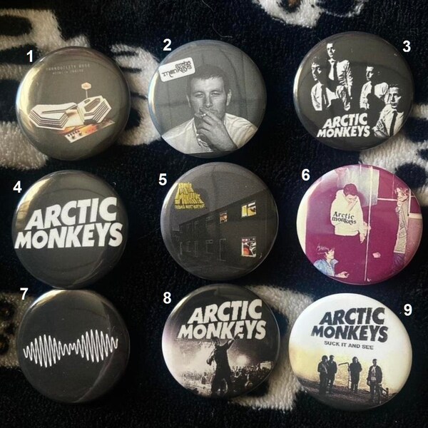 Monkey Pinback Buttons Arctic Monkeys - Etsy