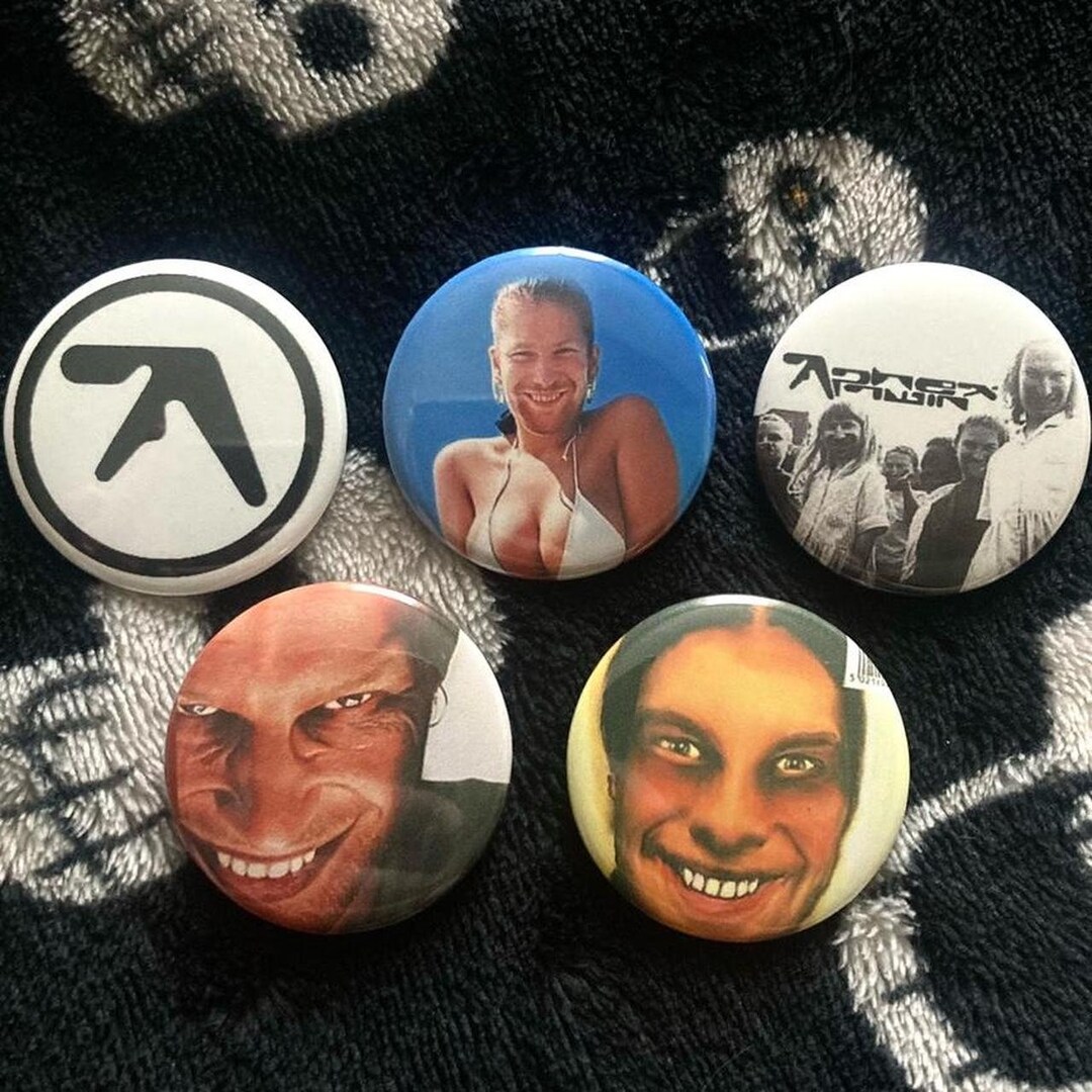 Aphex Twin 1 1/2 Inch Pinback Buttons Etsy