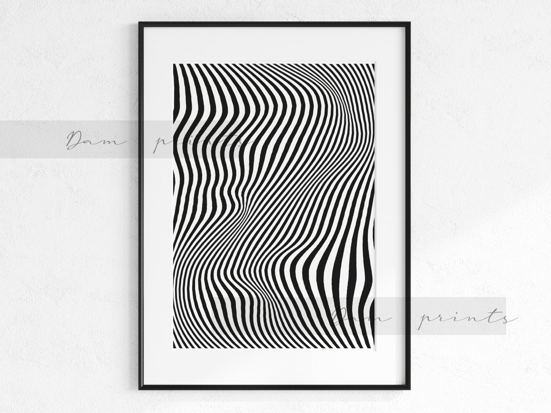 OP ART | Psychedelic Distorted Vertical Lines | ILLUSION | Physical ...