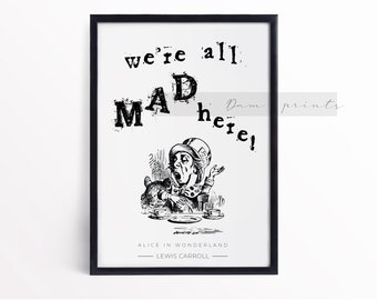 Citation Du Chapelier Fou Etsy France