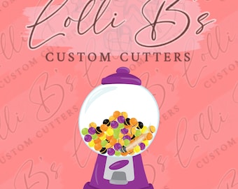 Gumball Machine Cookie Cutter and Fondant Cutter