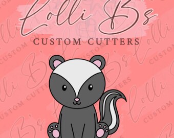 Skunk Cookie Cutter and Fondant Cutter