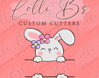 Easter Bunny Plaque Cookie Cutter and Fondant Cutter