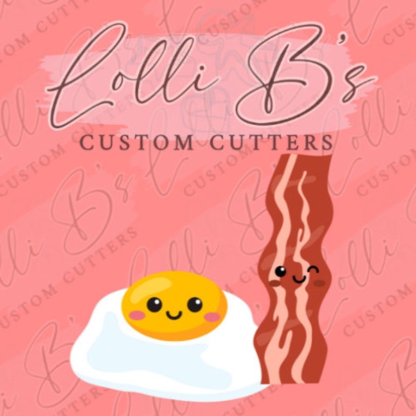 Eggs and Bacon | We Go Together Cookie Cutter and Fondant Cutter