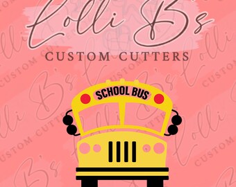 School Bus Cookie Cutter and Fondant Cutter