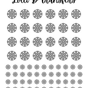 Snowflakes Royal Icing Transfer Sheet