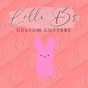 Peep Easter Bunny Cookie Cutter and Fondant Cutter