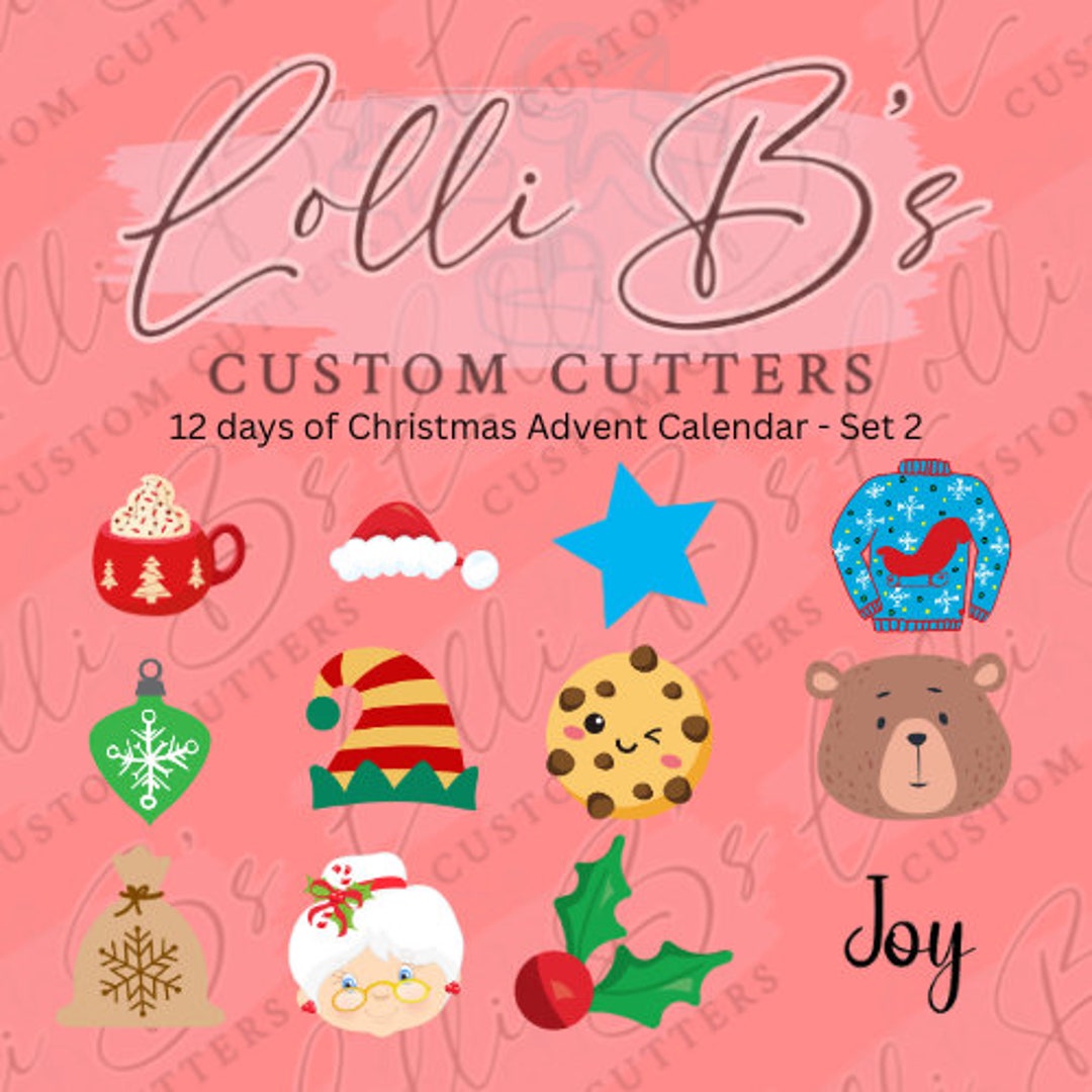 12 Days of Christmas Advent Calendar Christmas SET 02 Cutter and ...